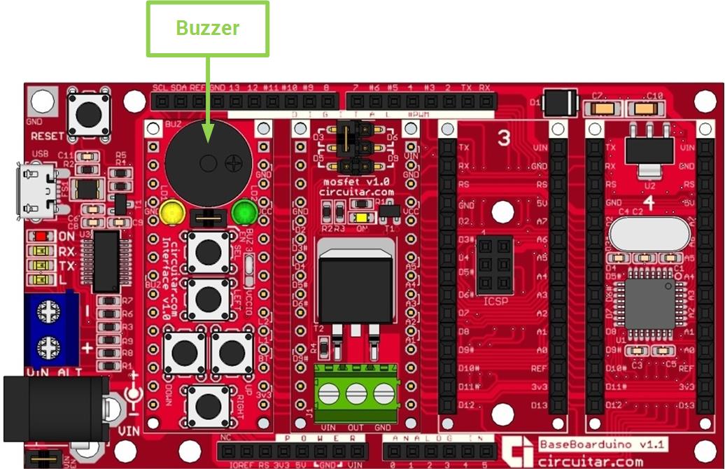 Arduino map. Keywords: interface, Buzzer.