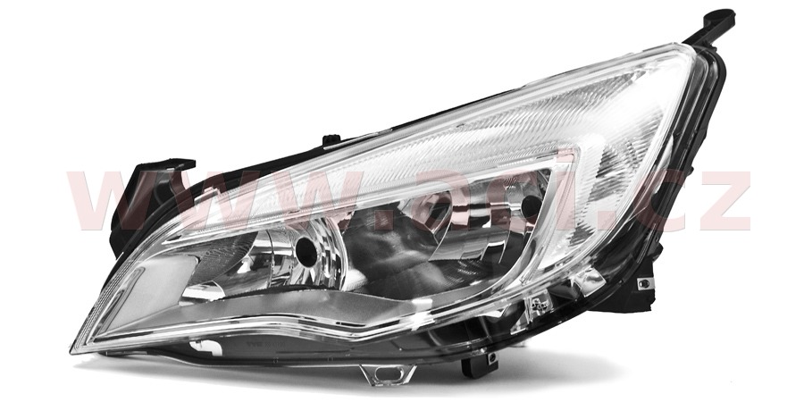 přední světlo H7+H7 (el. ovládané + motorek) chromové L