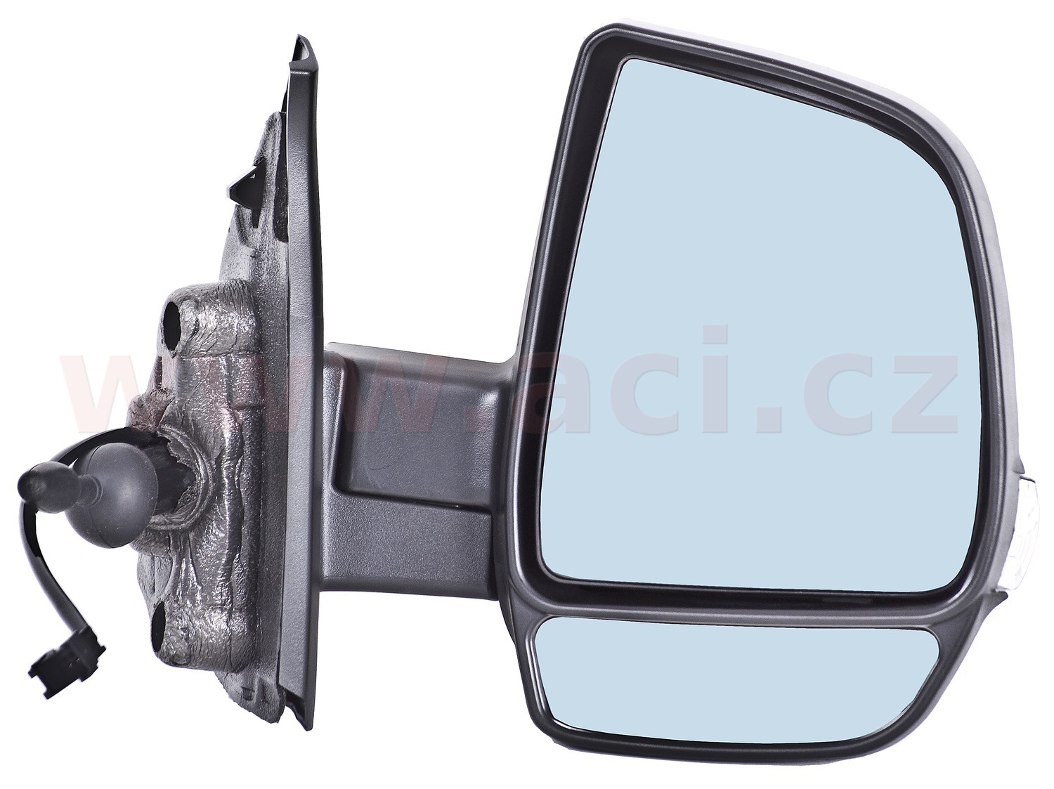 zp. zrcátko mechanicky ovládané s blikačem, dvě skla P