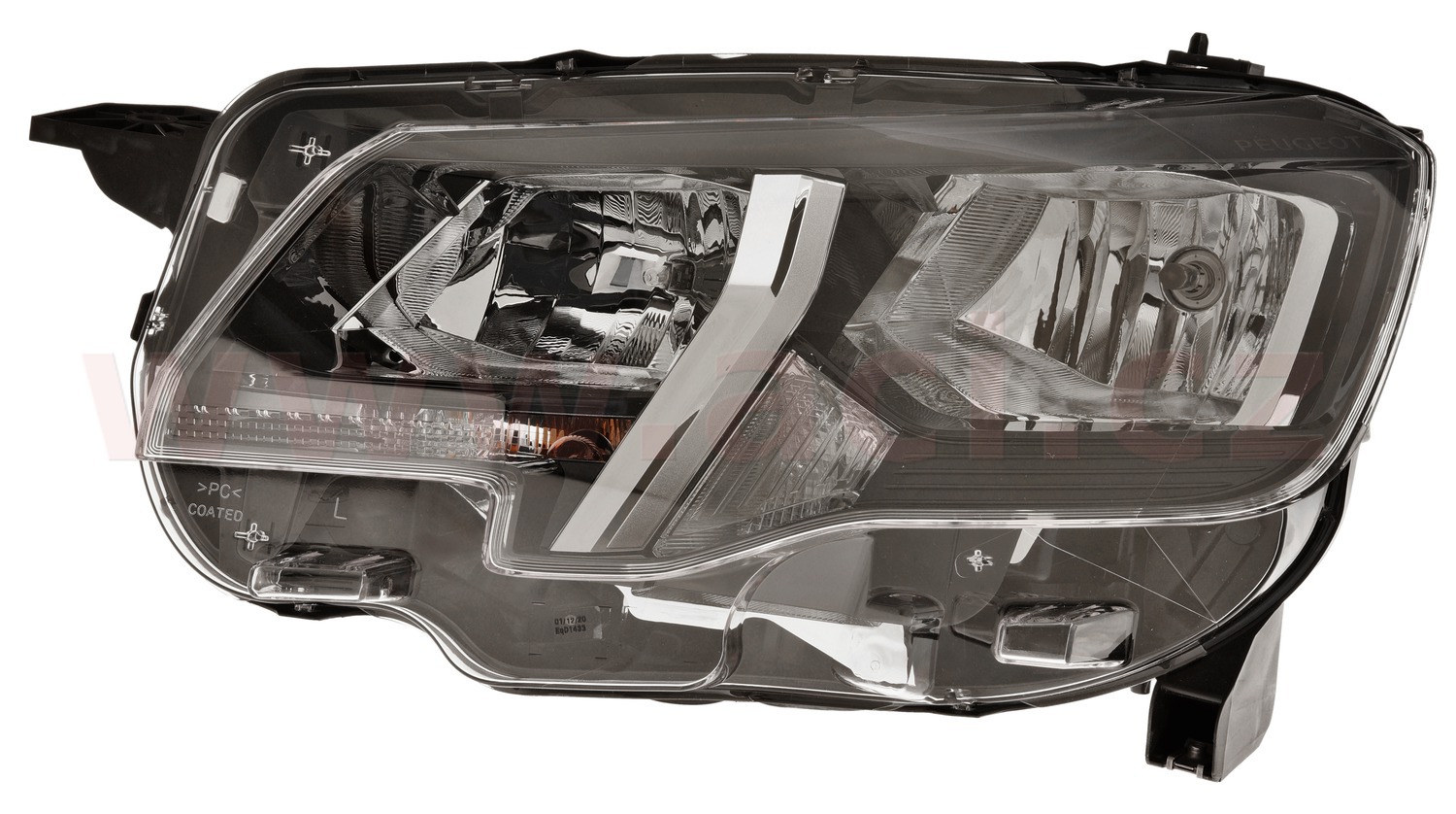 přední světlo H7+H1 el. ovládané s motorkem L