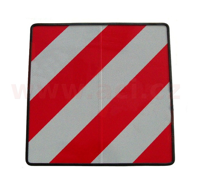 reflexní tabule pro nadměrné a přesahující náklady 500x500 mm