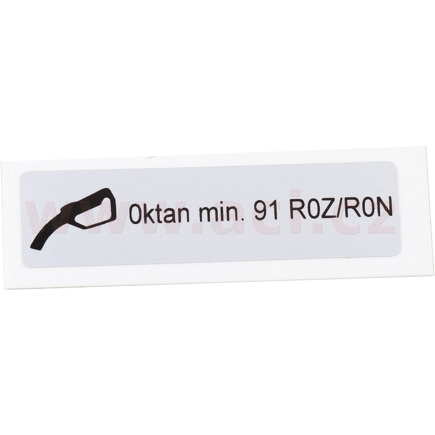samolepka "Oktan min. 91 ROZ/RON" CLASSIC