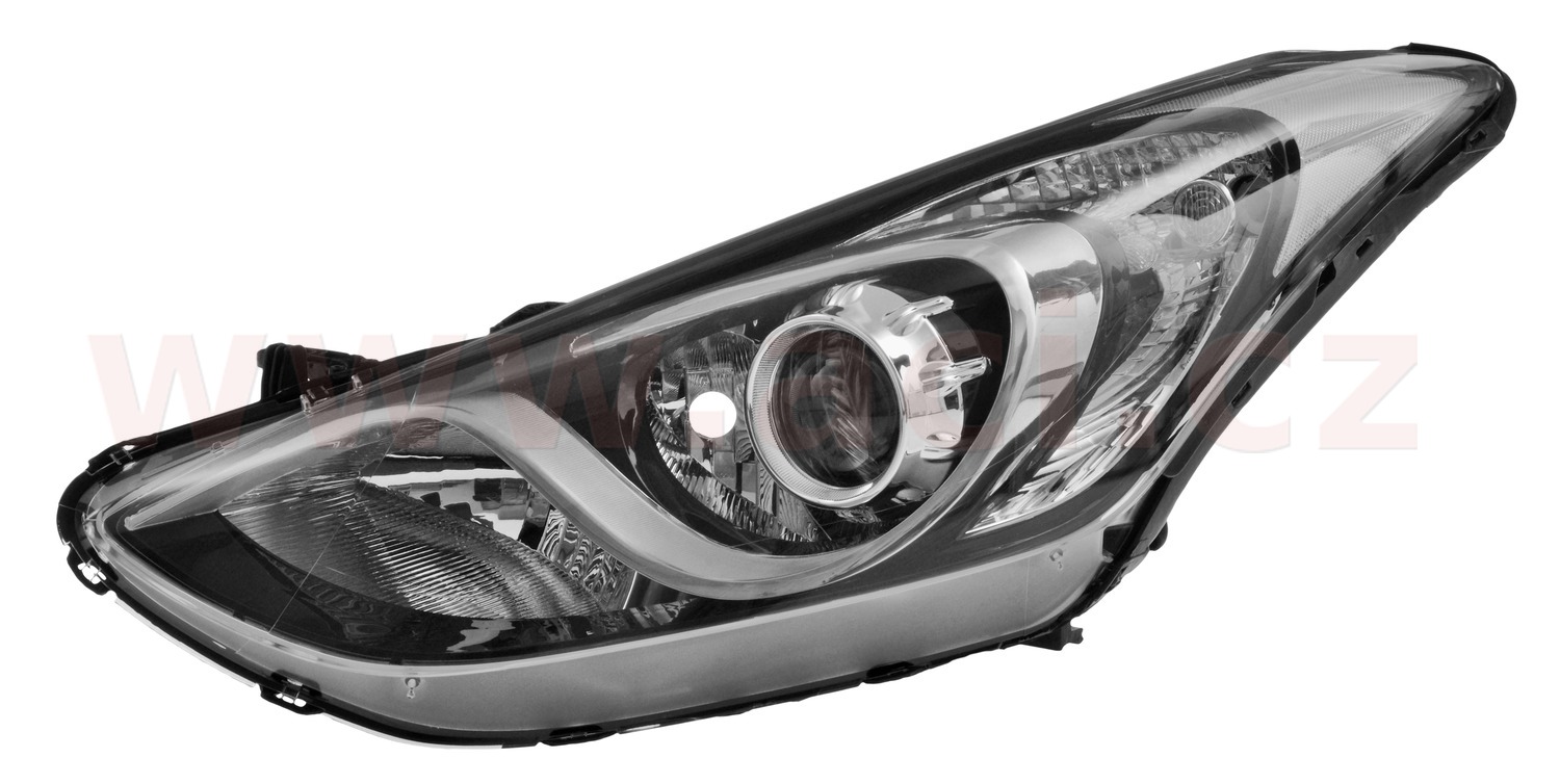 přední světlo H7+H7+H7 s osvětlením do zatáčky (el. ovládané + motorek) ORIGINÁL L