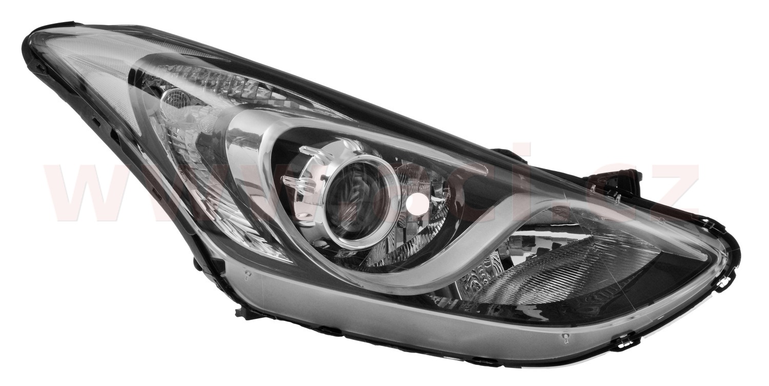 přední světlo H7+H7+H7 s osvětlením do zatáčky (el. ovládané + motorek) ORIGINÁL P