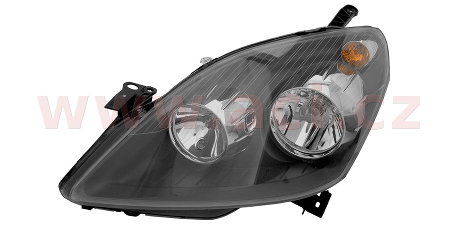 přední světlo H7+H1 s blikačem (el. ovládané + motorek) L