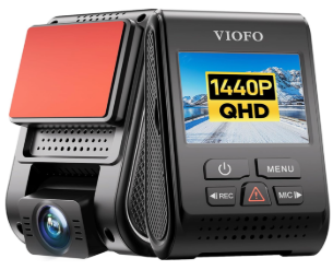 A black car camera with a screen
AI-generated content may be incorrect.