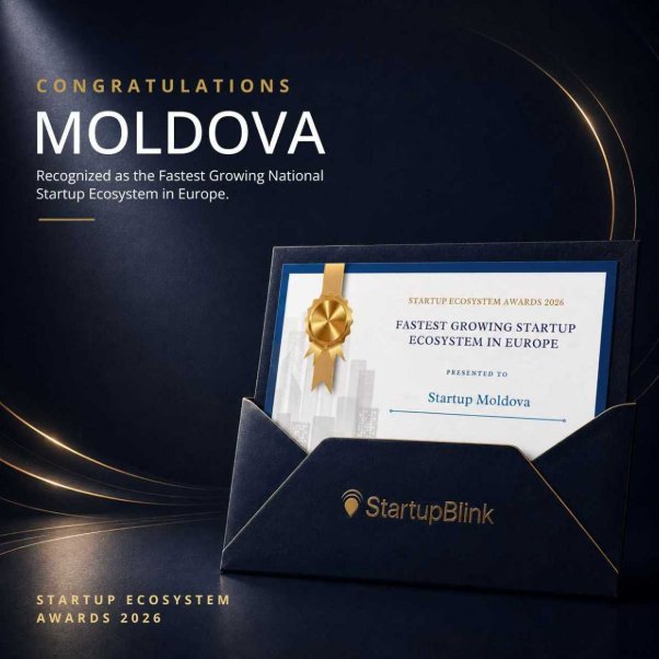 Moldova Nomeada o Ecossistema de Startups que Mais Cresce na Europa pela StartupBlink