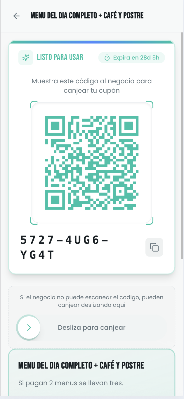 Cupón QR