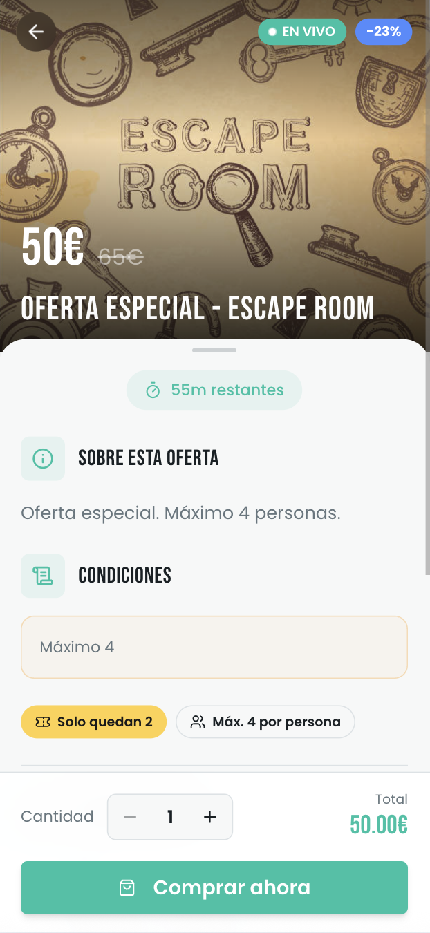 Detalle oferta