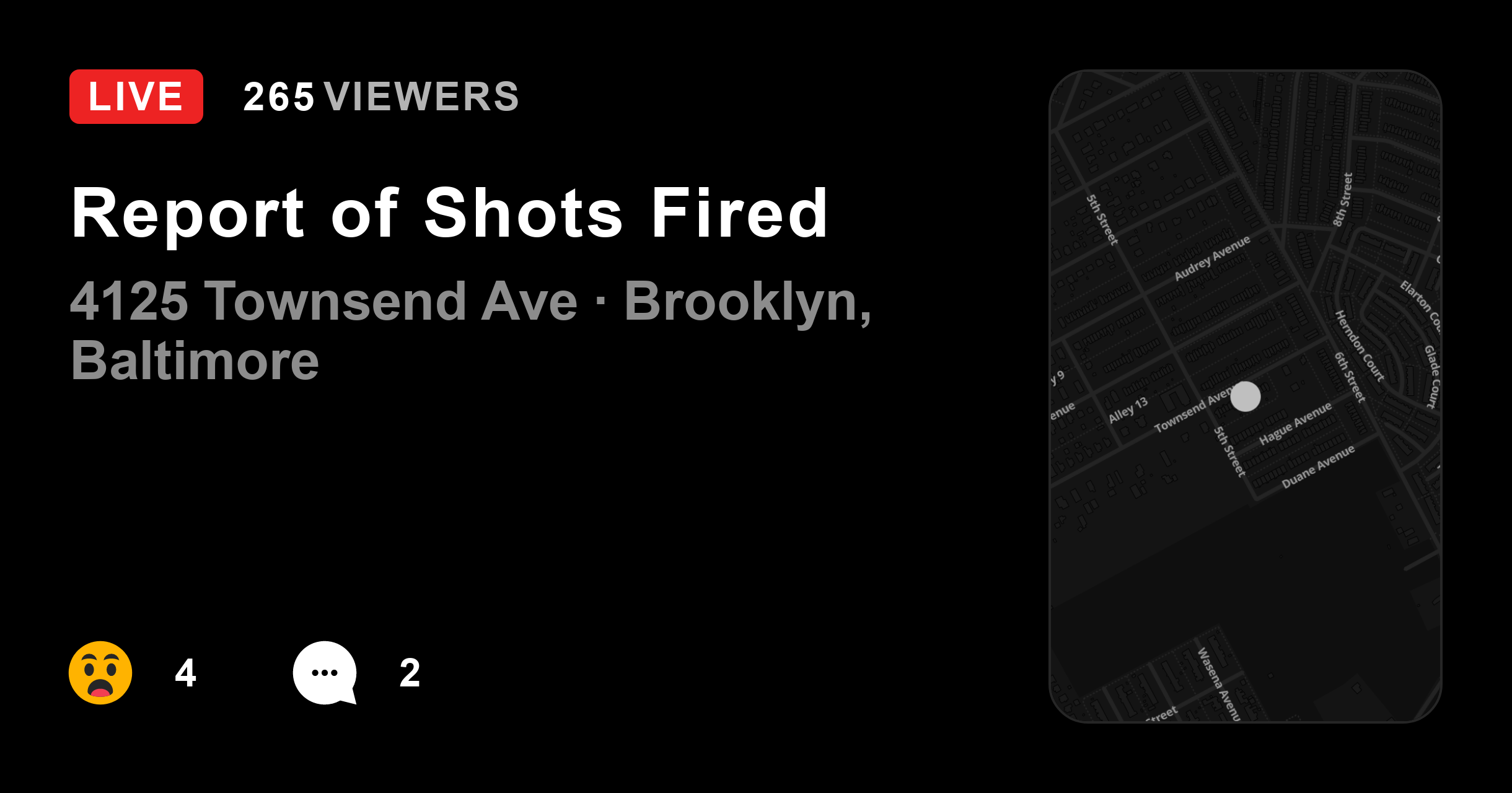 Report of Shots Fired @Citizen | Instant 911 Crime And Safety Alerts