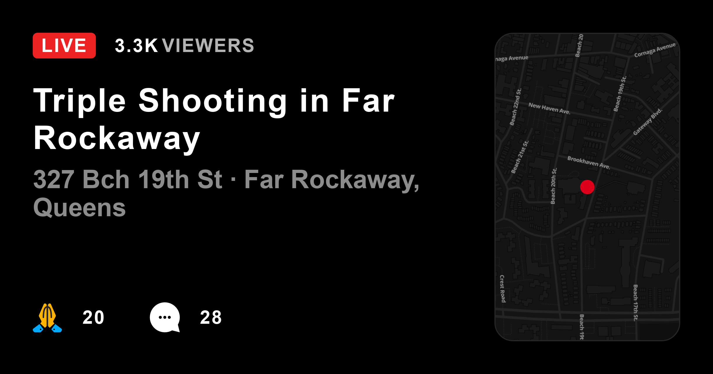 Triple Shooting in Far Rockaway @Citizen | Instant 911 Crime And Safety ...