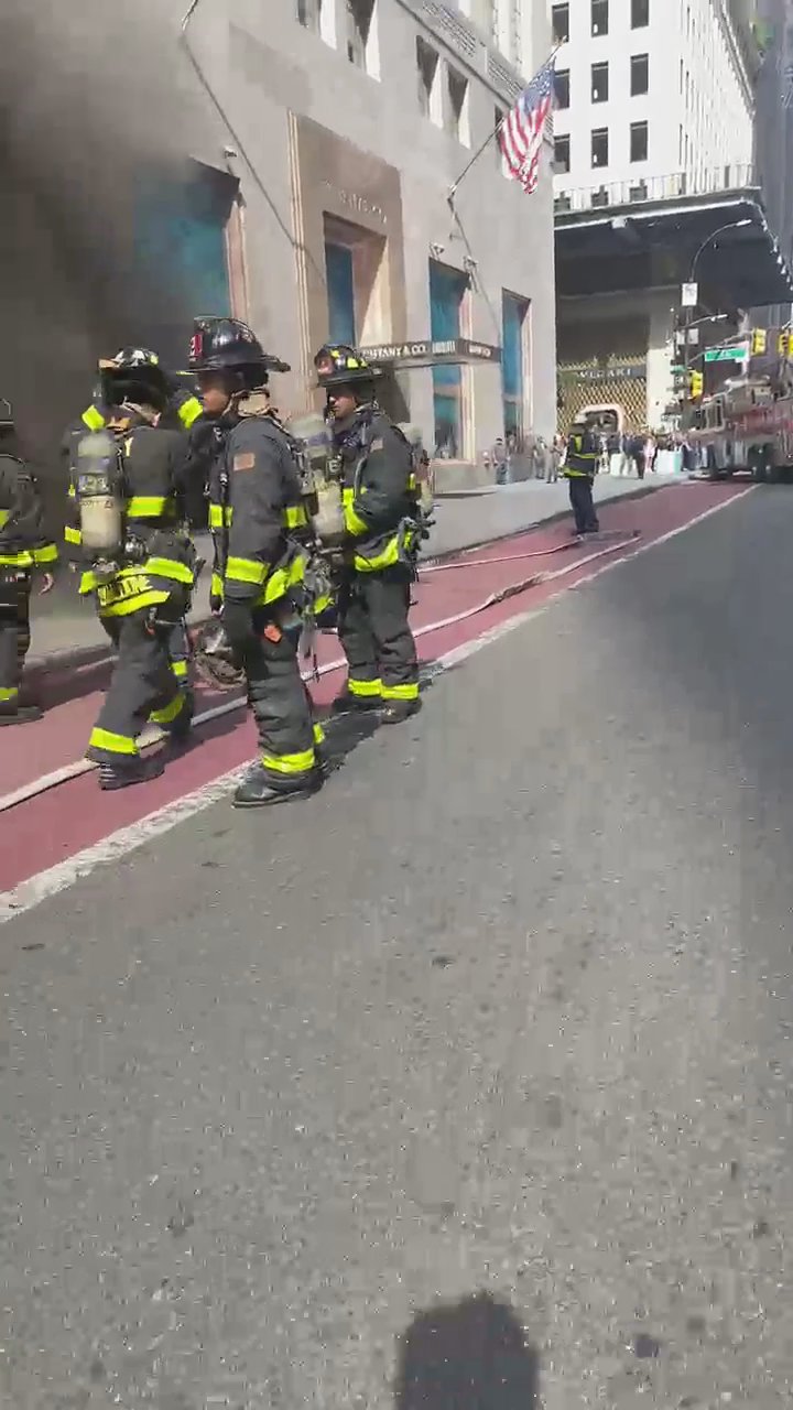 Tiffany & Co. catches fire in Midtown, leaving two people injured