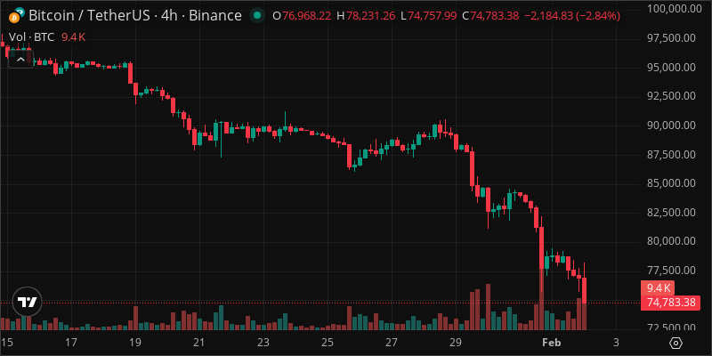 BTC crypto chart