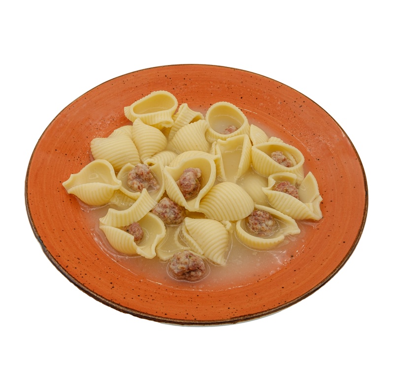 Pasta shells soup