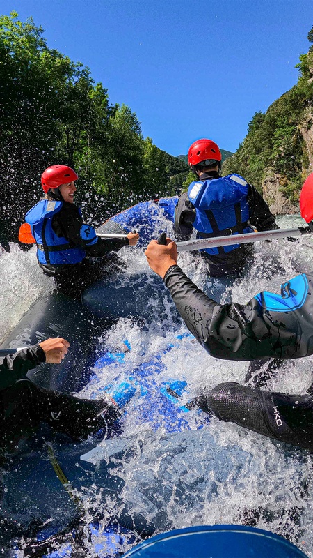 Ràfting de Llavorsí a Rialp