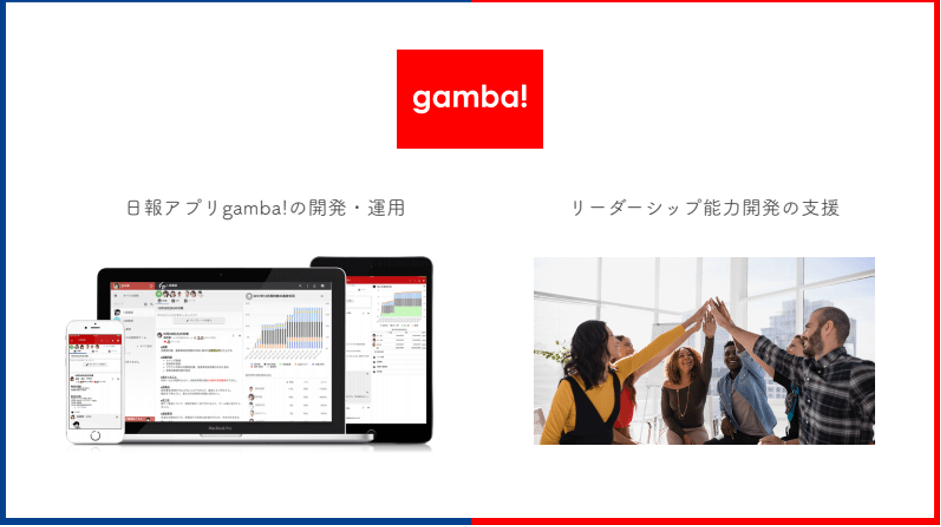 株式会社gambaの事業