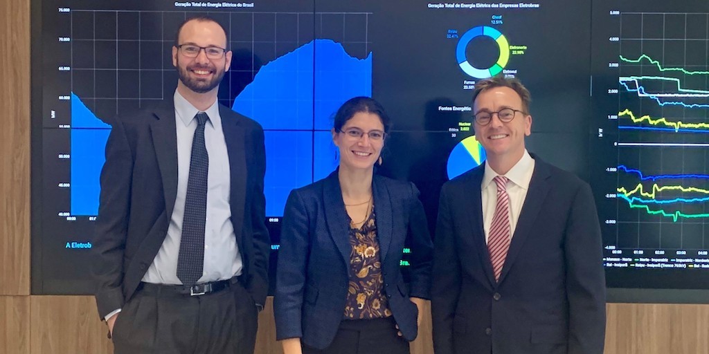 CLASP team members Colin Taylor, Marie Baton, and Eric Gibbs in Rio de Janeiro