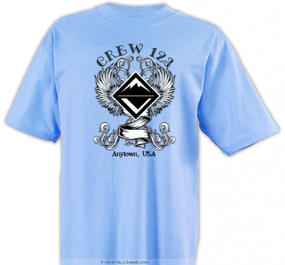 venturing-crew t-shirt design with 2 ink colors - #SP4105