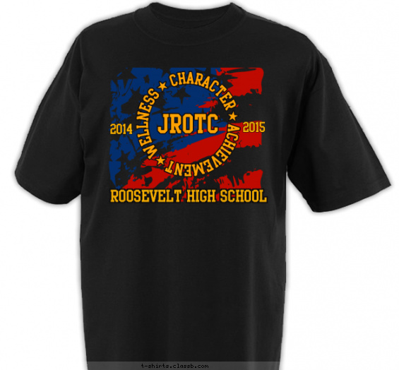 jrotc t-shirt design with 3 ink colors - #SP5516