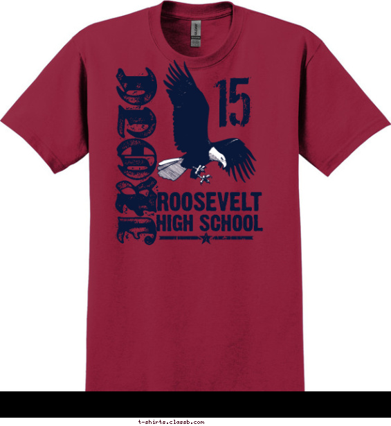 jrotc t-shirt design with 2 ink colors - #SP5706