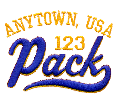 Athletic Embroidered Pack T-shirt Design