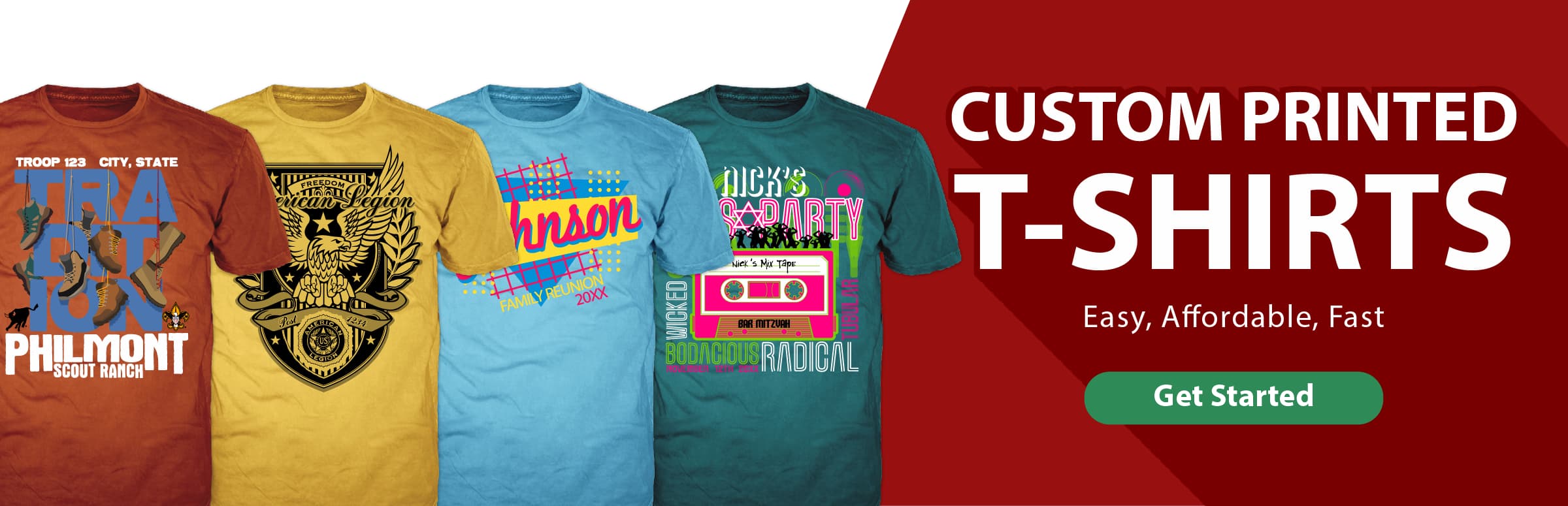 Custom T-shirt Design idea categories