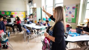 Teacher in the classroom