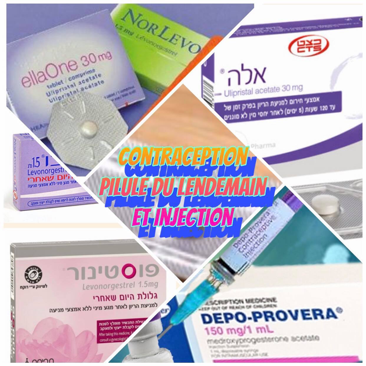 CONTRACEPTION HORMONALE (4) : INJECTION TRIMESTRIELLE ET PILULE DU LENDEMAIN