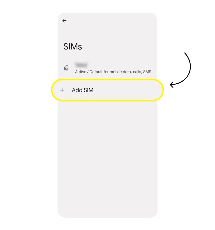 Google Pixel – Choose how to add your eSIM (Scan QR code)