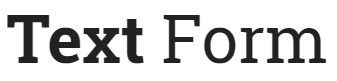 Text Form logo