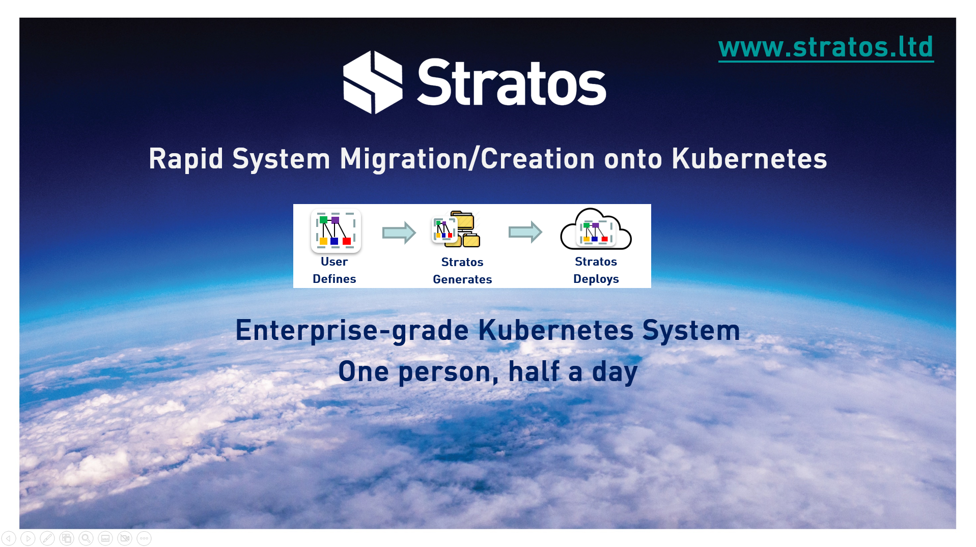 Stratos Intro logo