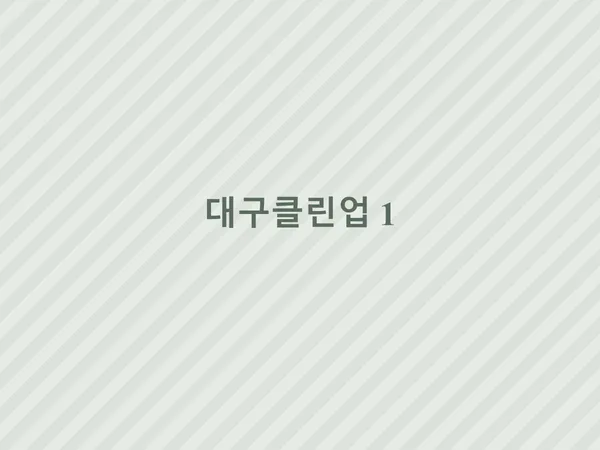 대구클린업 대표 사진