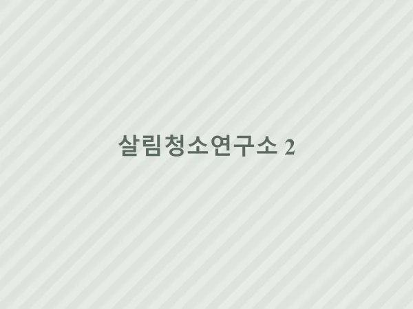 살림청소연구소 작업 사진 2