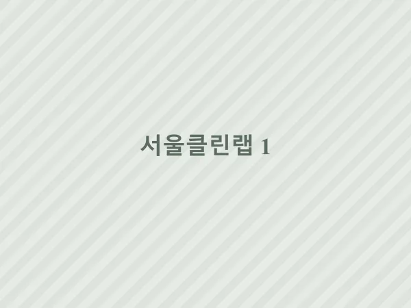 서울클린랩 대표 사진