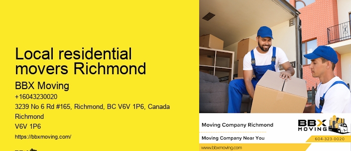 Local residential movers Richmond