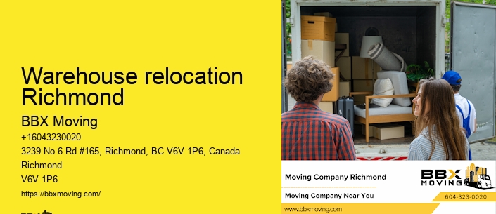 Warehouse relocation Richmond