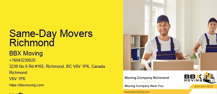 Same-Day Movers Richmond