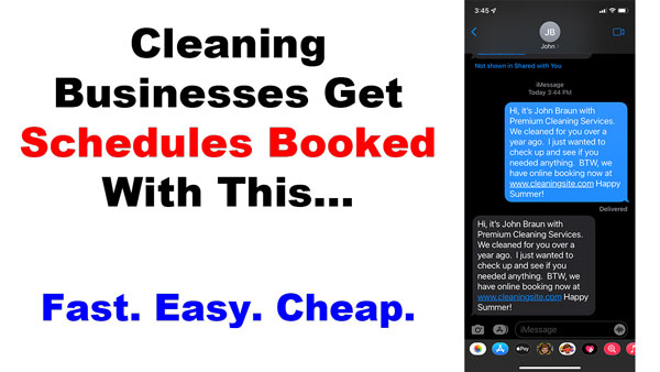 Cleaning business booked solid