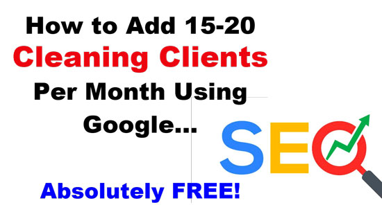 Get cleaning clients on Google