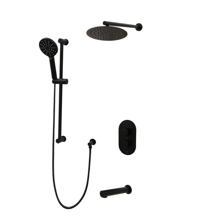 CRYSTAL Three Way Thermostatic Shower System - Kit 1 - 2