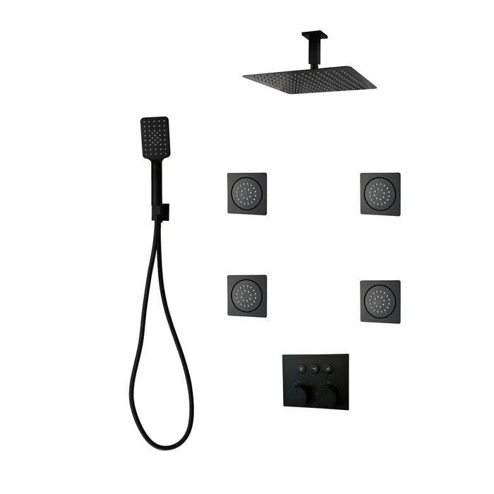 DIAMOND Push-button Three Way Thermostatic System - Kit 6 - 2