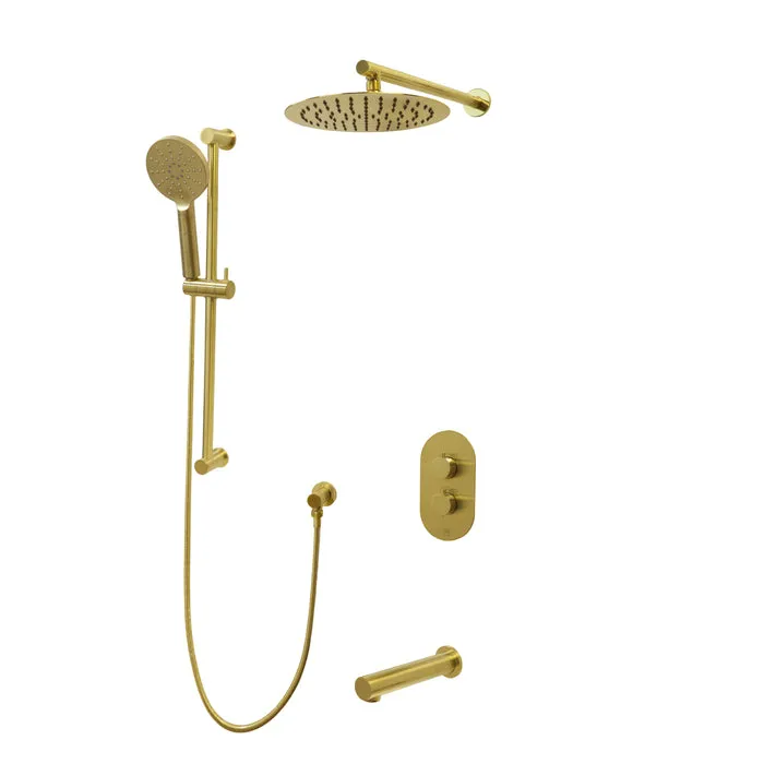 CRYSTAL Three Way Thermostatic Shower System - Kit 1 - 12