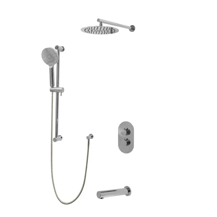 CRYSTAL Three Way Thermostatic Shower System - Kit 1 - 7