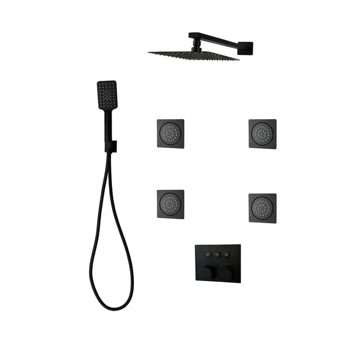 DIAMOND Push-button Three Way Thermostatic System - Kit 6 - 7