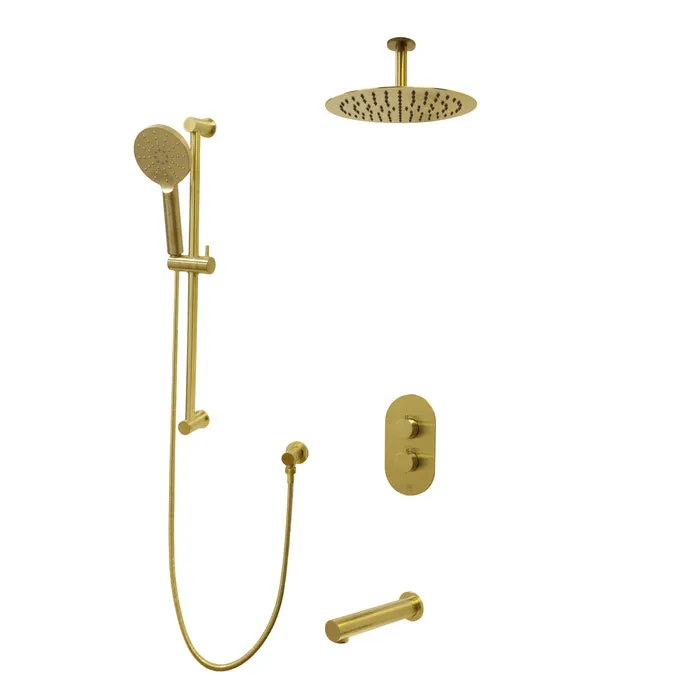 CRYSTAL Three Way Thermostatic Shower System - Kit 1 - 14