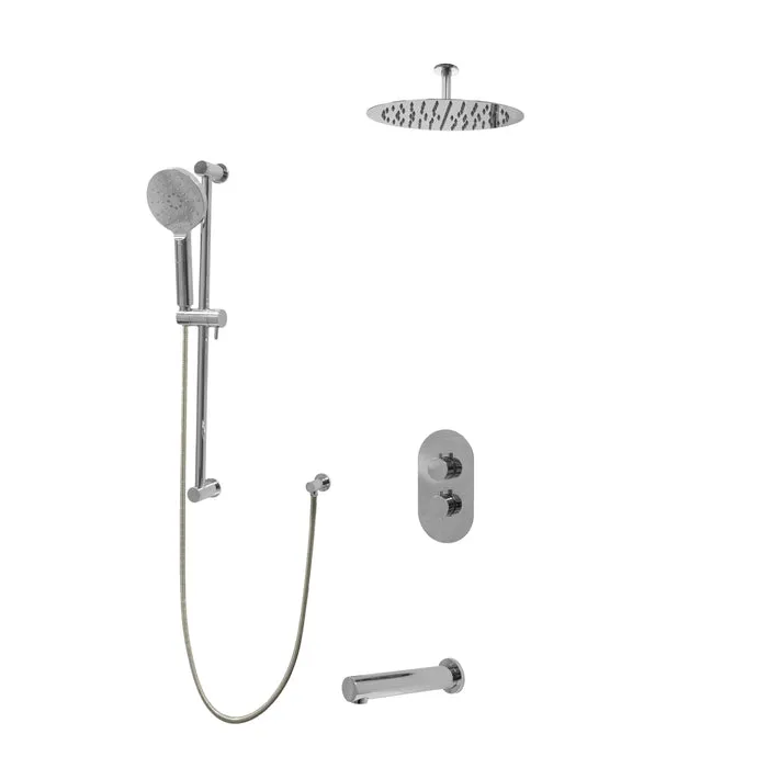 CRYSTAL Three Way Thermostatic Shower System - Kit 1 - 8