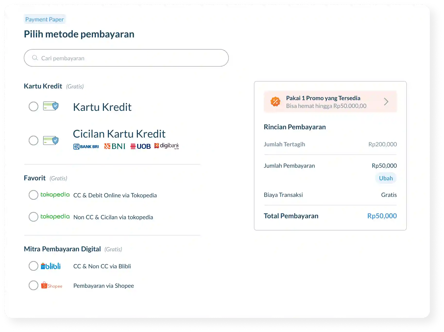 Payment Method