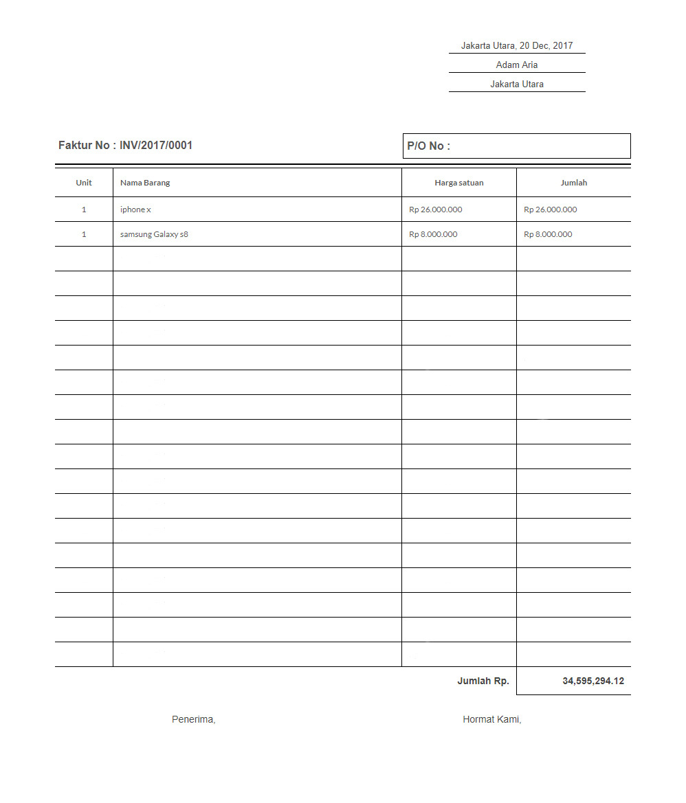 template invoice 6