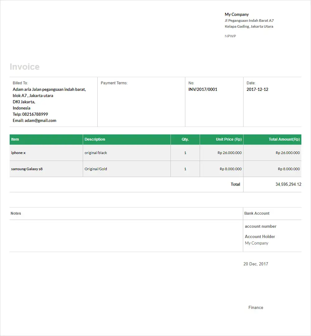 template invoice 3