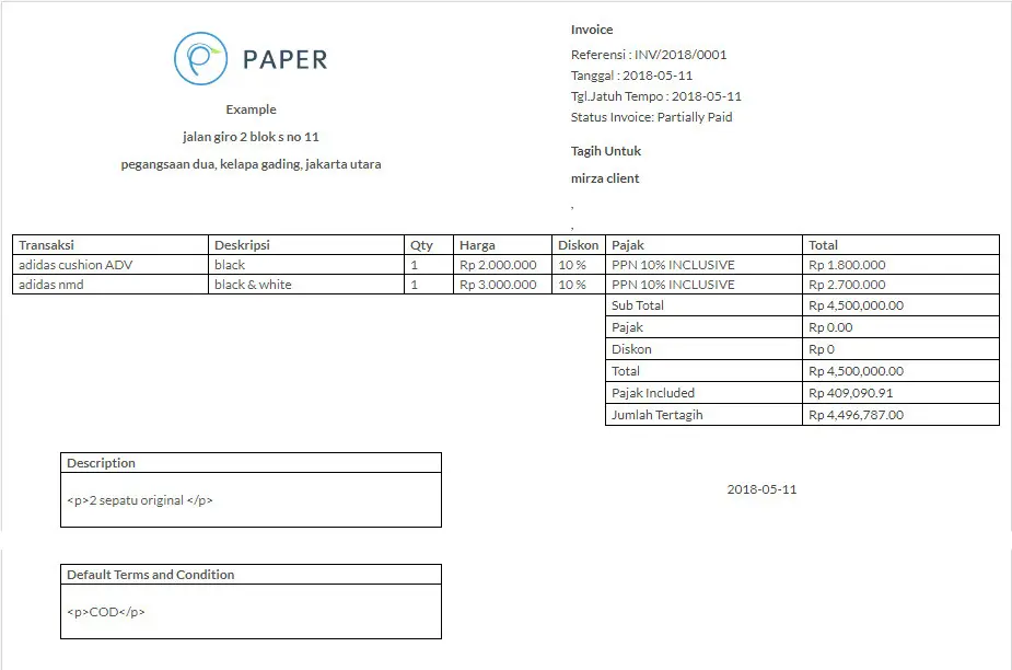 template invoice 8